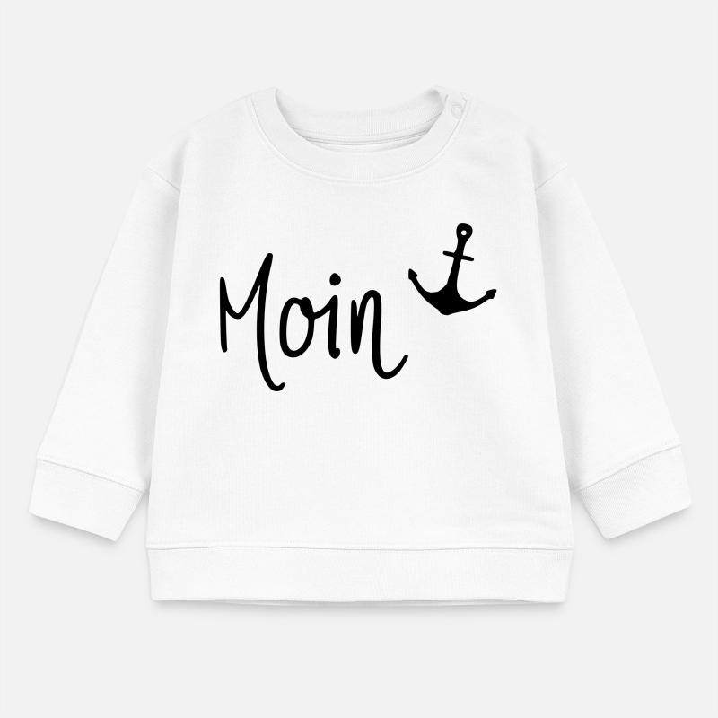 Moin mit Anker Baby Organic Sweatshirt Baby Changer von Stanley/Stella