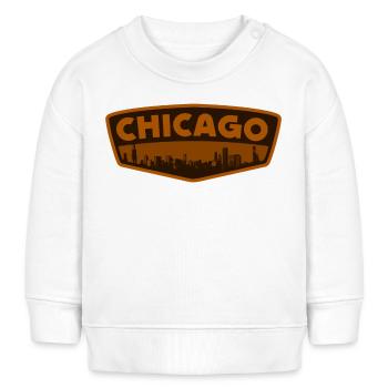 Chicago, Illinois - Baby Sweatshirt by Stanley/Stella - white - Front