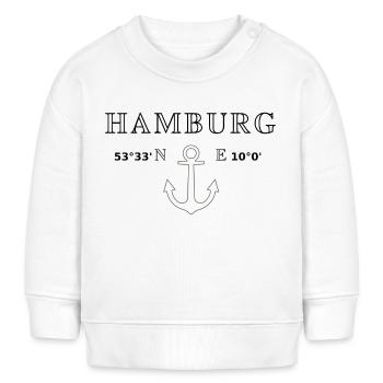 Hamburg - Baby Organic Sweatshirt Baby Changer von Stanley/Stella - Weiß - Vorne