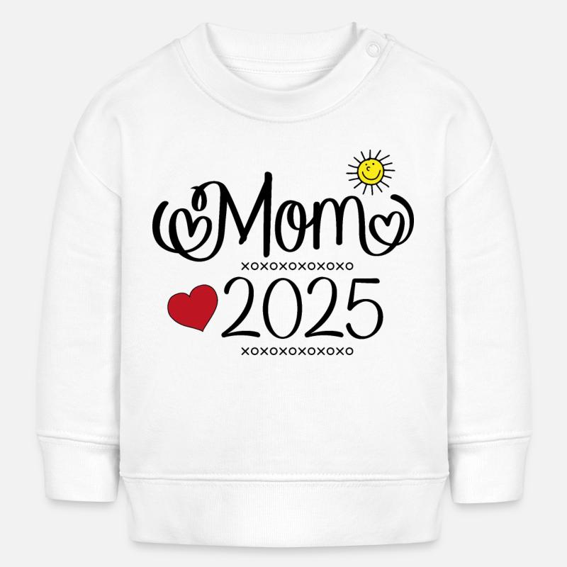 maman 2025 - Sweat bébé bio Stanley/Stella - blanc