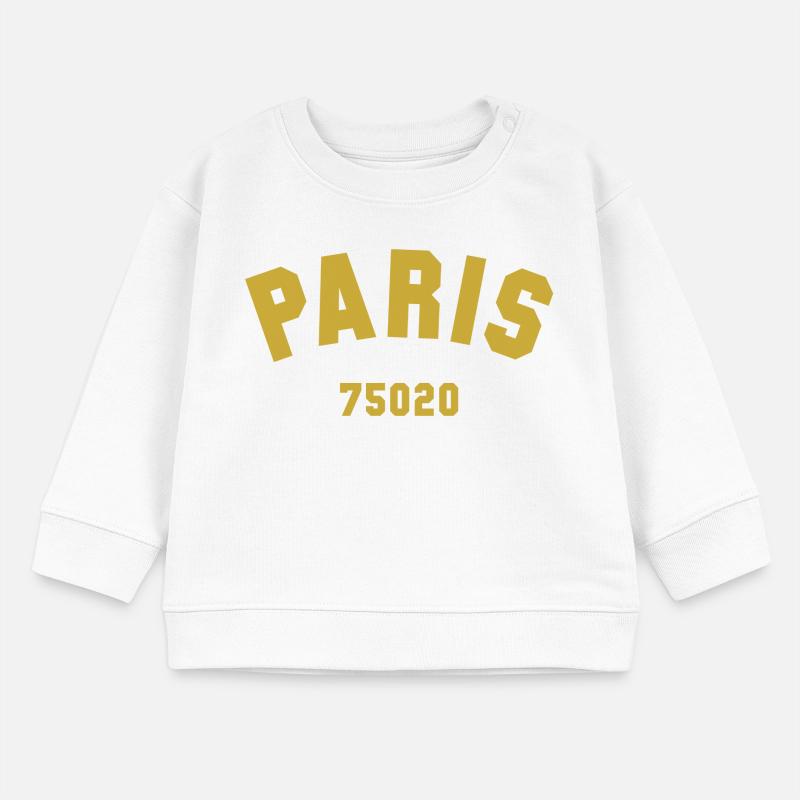 20e arrondissement de PARIS Sweat bébé bio Stanley/Stella