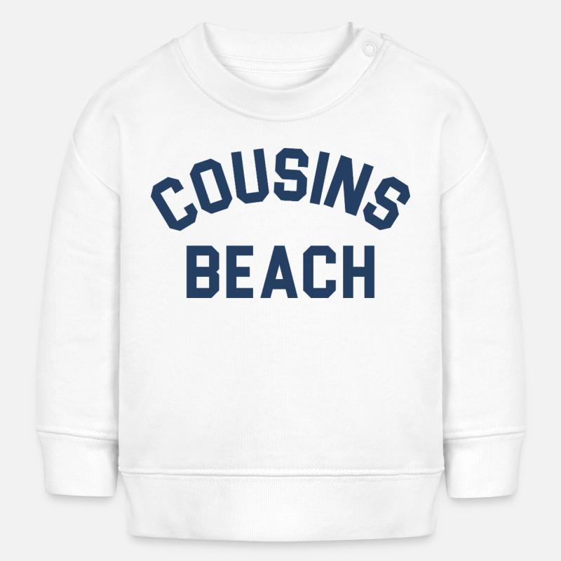 Plage des Cousins - Sweat bébé bio Stanley/Stella - blanc