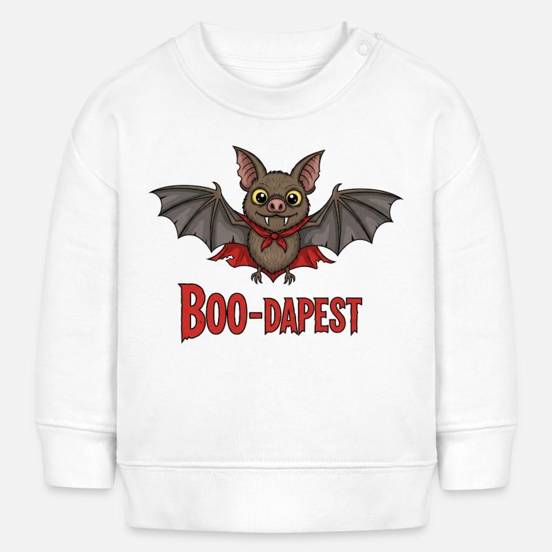 Boo-dapest Fun Trip - Baby Sweatshirt by Stanley/Stella - white