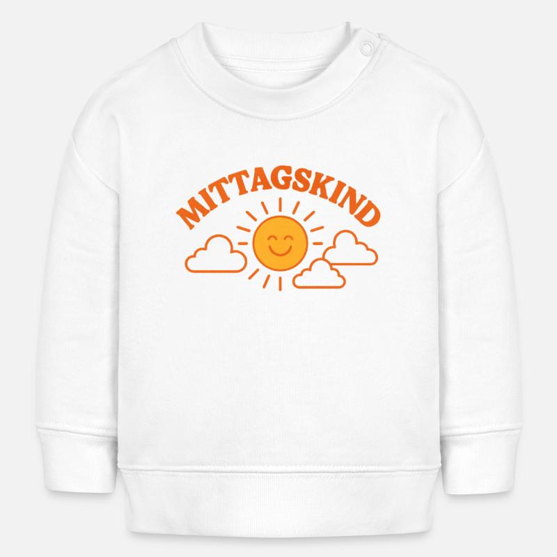 Vibrations d’enfant à midi - Sweat bébé bio Stanley/Stella - blanc