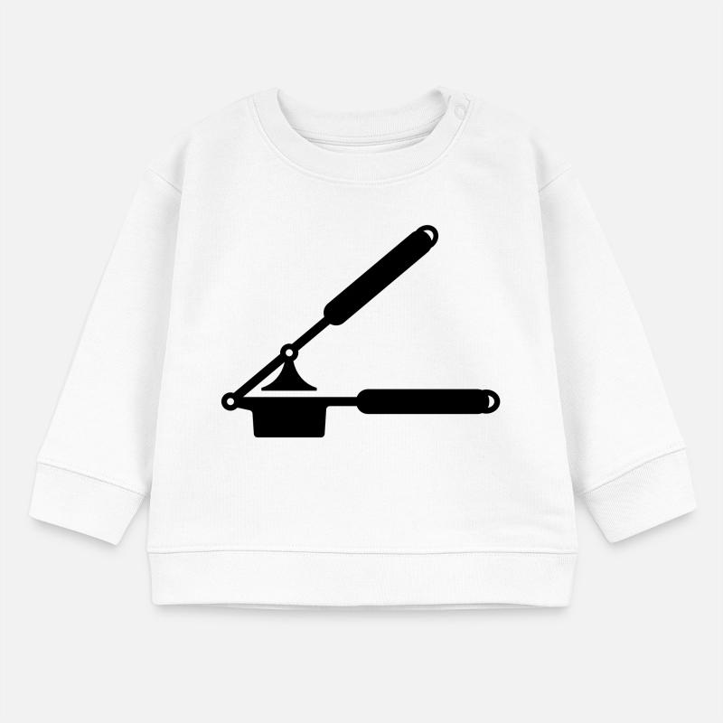 Knoblauch Presse oder Spätzle Presse Baby Organic Sweatshirt Baby Changer von Stanley/Stella