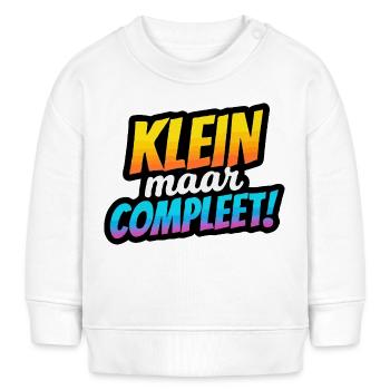 Kleiner, aber vollständiger Retro-Farbverlauf - Baby Organic Sweatshirt Baby Changer von Stanley/Stella - Weiß - Vorne