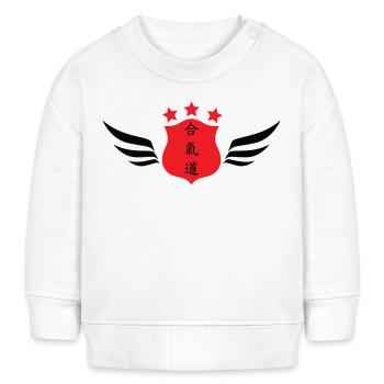 Aikido – Kampfsport – Aikido - Baby Organic Sweatshirt Baby Changer von Stanley/Stella - Weiß - Vorne