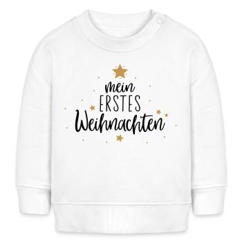 mon premier Noël - Sweat bébé bio Stanley/Stella - blanc - Devant