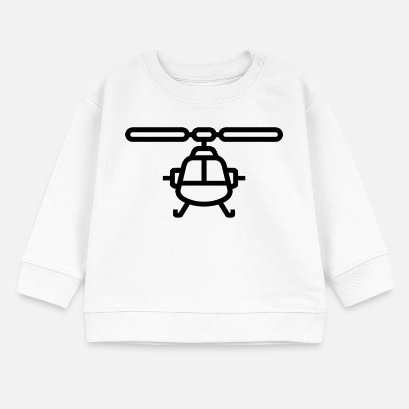 hélicoptère Sweat bébé bio Stanley/Stella