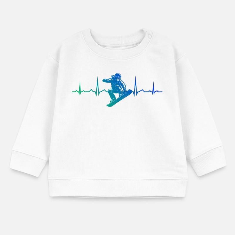 Conception compacte de snowboard pour snowboard Sweat bébé bio Stanley/Stella
