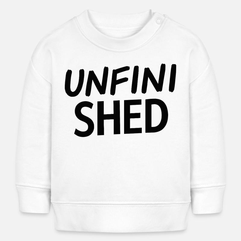 Typographie inachevée du Hangar - Sweat bébé bio Stanley/Stella - blanc