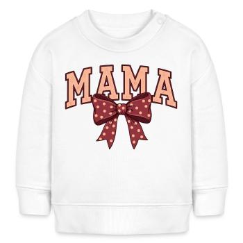 Mom Bow Dots – Mom Motif - Sweat bébé bio Stanley/Stella - blanc - Devant