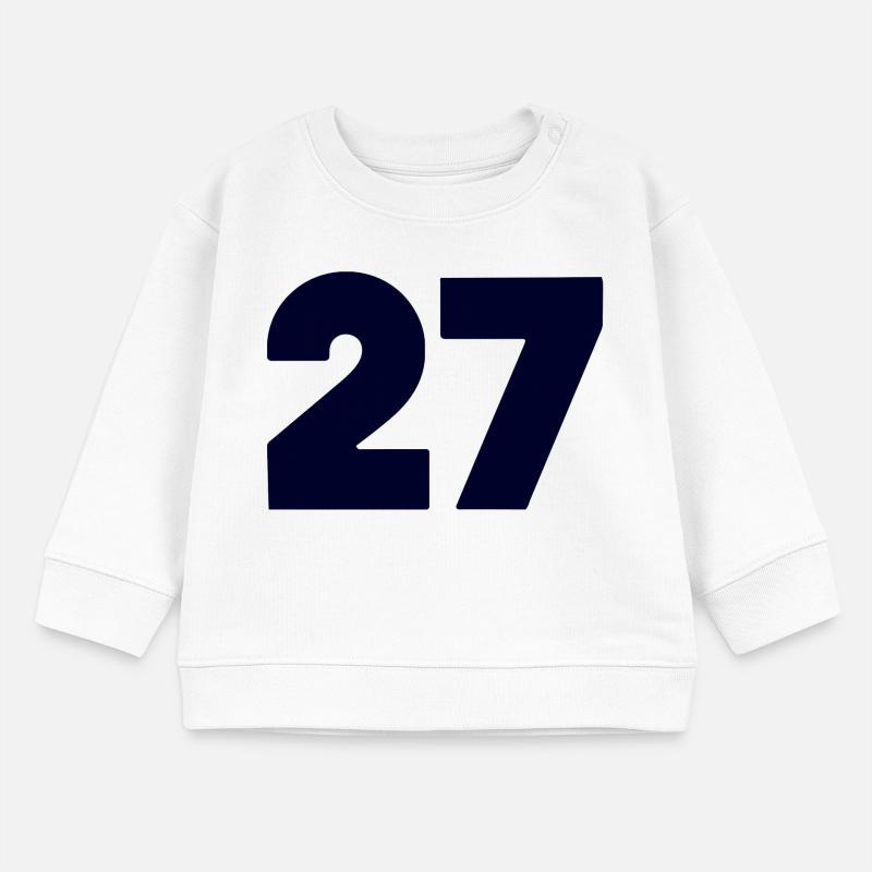 Bold 27 Numeric Emblem Baby Sweatshirt by Stanley/Stella