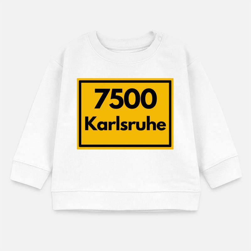 OLD POSTCODE ZIP CODE 7500 KARLSRUHE FÄCHERSTADT Baby Sweatshirt by Stanley/Stella