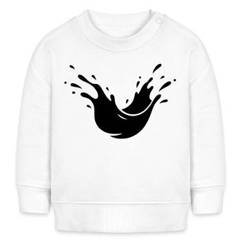 Schlamm Spritzer Dreck Splash - Baby Organic Sweatshirt Baby Changer von Stanley/Stella - Weiß - Vorne