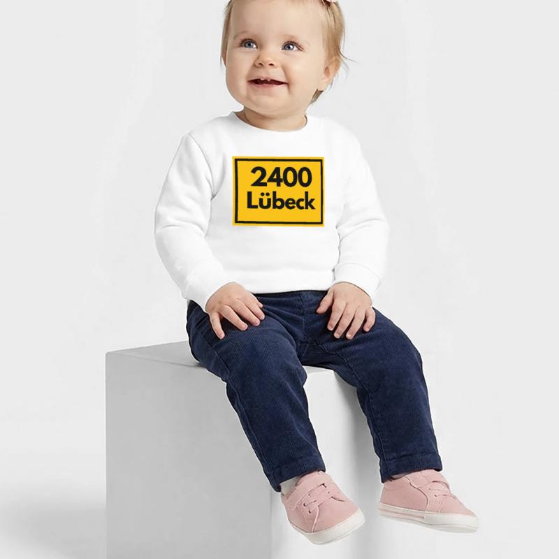 OLD POSTCODE POSTCODE RETRO 2400 LÜBECK HANSEPERLE Baby Sweatshirt by Stanley/Stella