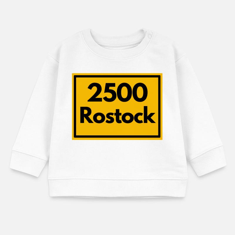 OLD POSTCODE POSTCODE RETRO 2500 ROSTOCK HANSEPORT Baby Sweatshirt by Stanley/Stella