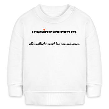 GRANNY. MAMMA. GRANDMOTHER. MOTHER'S DAY. - Baby Sweatshirt by Stanley/Stella - white - Front