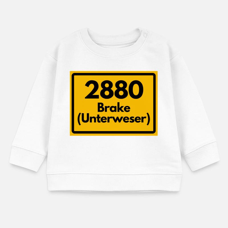 OLD POSTCODE ZIP CODE RETRO 2880 BRAKE UNTERWESER! Baby Sweatshirt by Stanley/Stella