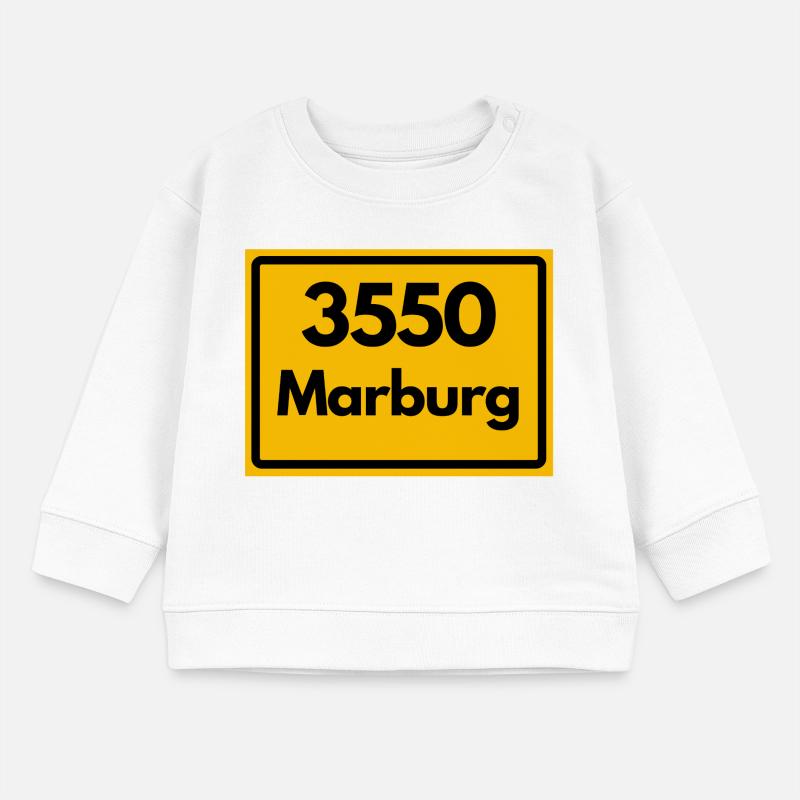 OLD POSTCODE ZIP CODE RETRO 3550 MARBURG Baby Sweatshirt by Stanley/Stella