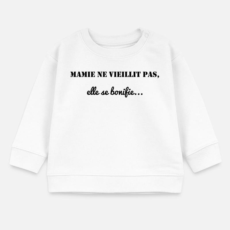 OMA. MAMA. GROSSMUTTER. MUTTERTAG. PARTEI Baby Organic Sweatshirt Baby Changer von Stanley/Stella