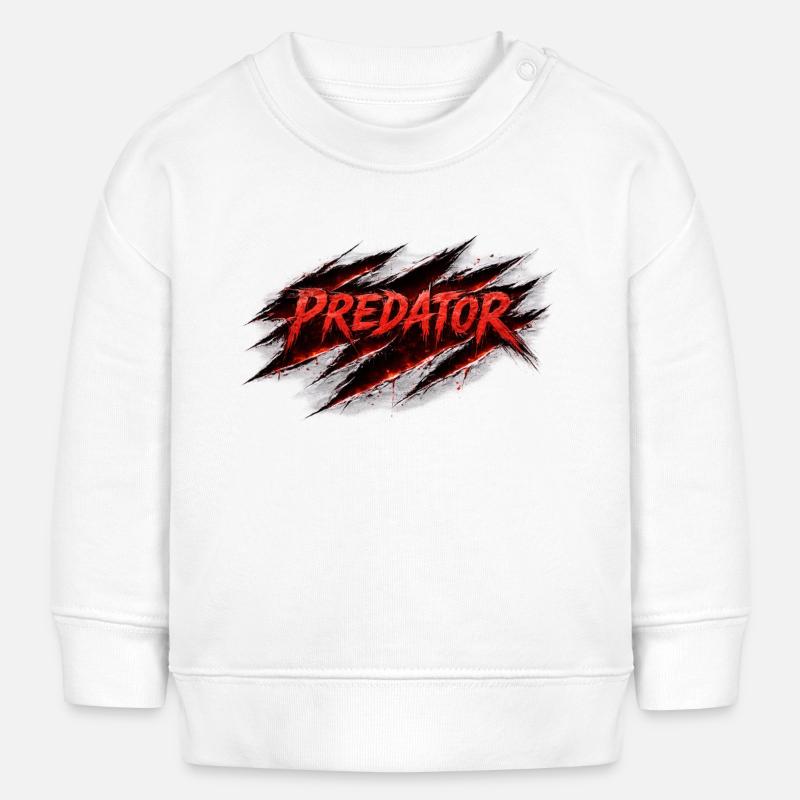 Style rétro Predator Scratch - Sweat bébé bio Stanley/Stella - blanc