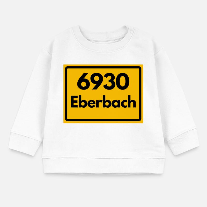 ANCIEN CODE POSTAL RETRO 6930 EBERBACH HEIMAT Sweat bébé bio Stanley/Stella