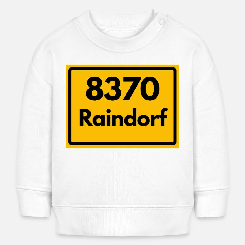 OLD POSTCODE POSTCODE RETRO 8370 RAINDORF HEIMATT - Baby Sweatshirt by Stanley/Stella - white