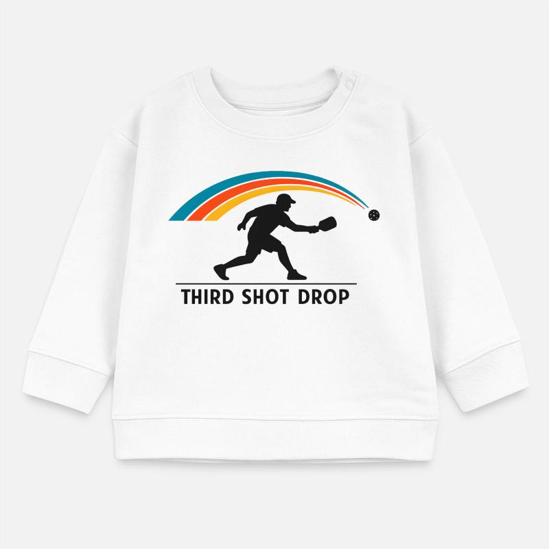 Third Shot Drop Badminton Silhouette Baby Sweatshirt by Stanley/Stella