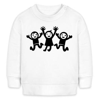 Joie des enfants - Sweat bébé bio Stanley/Stella - blanc - Devant