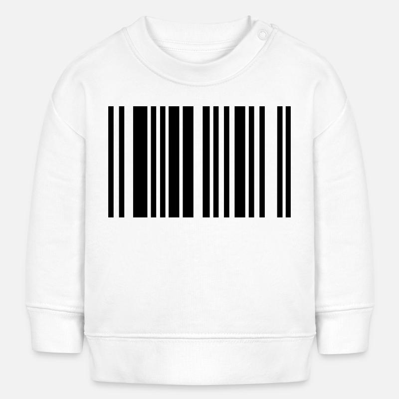 barcode - Sweat bébé bio Stanley/Stella - blanc
