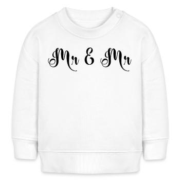 Mr & Mr Wedding Design - Baby Sweatshirt by Stanley/Stella - white - Front
