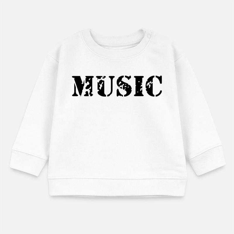 La musique comme la conception d'impression de Sweat bébé bio Stanley/Stella