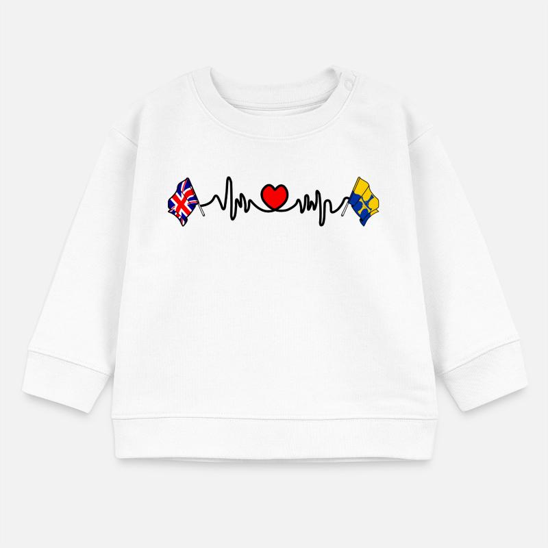 Herzfrequenz in Durham & UK Baby Organic Sweatshirt Baby Changer von Stanley/Stella