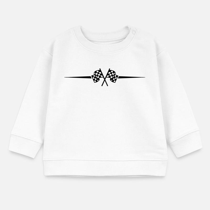 Icône de course de drapeau de course Sweat bébé bio Stanley/Stella
