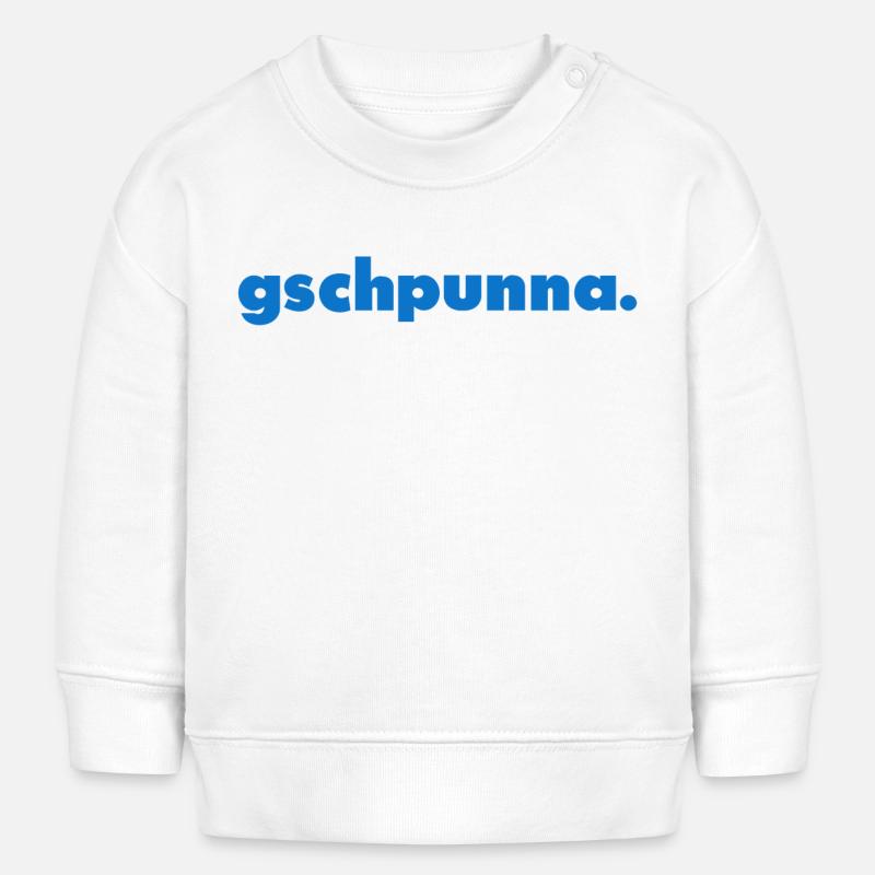 Gschpunna. - Sweat bébé bio Stanley/Stella - blanc