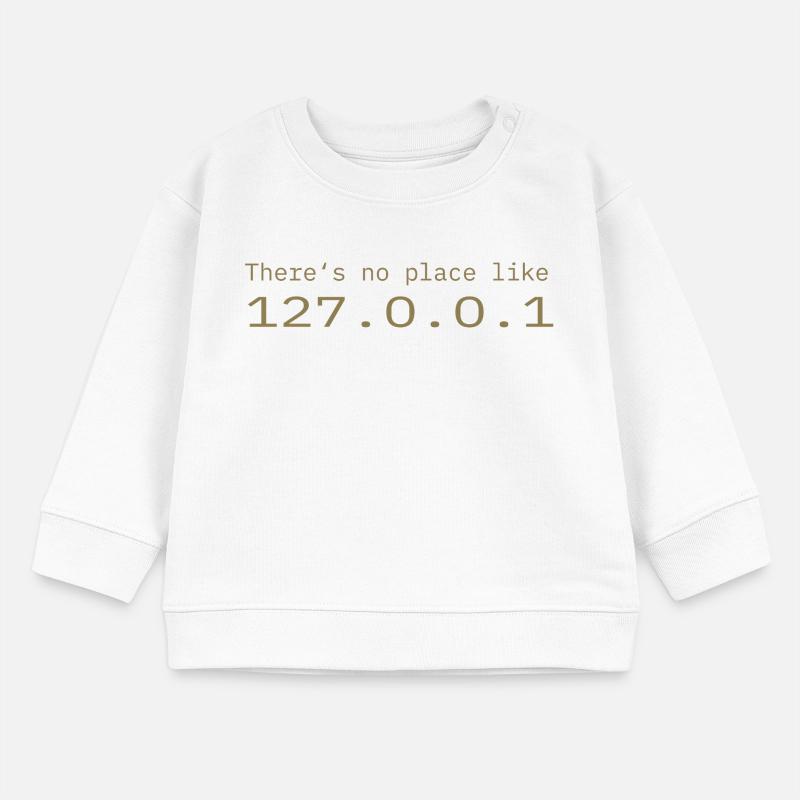 Programmeur Nerd IT Aucun endroit comme Localhost Sweat bébé bio Stanley/Stella