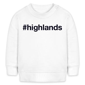 HIGHLANDS Scotland - Baby Organic Sweatshirt Baby Changer von Stanley/Stella - Weiß - Vorne