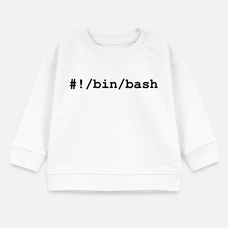 Shell bash / bourne-again sous Linux et Unix Sweat bébé bio Stanley/Stella