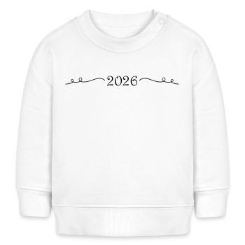 Ornement 2026 - Sweat bébé bio Stanley/Stella - blanc - Devant