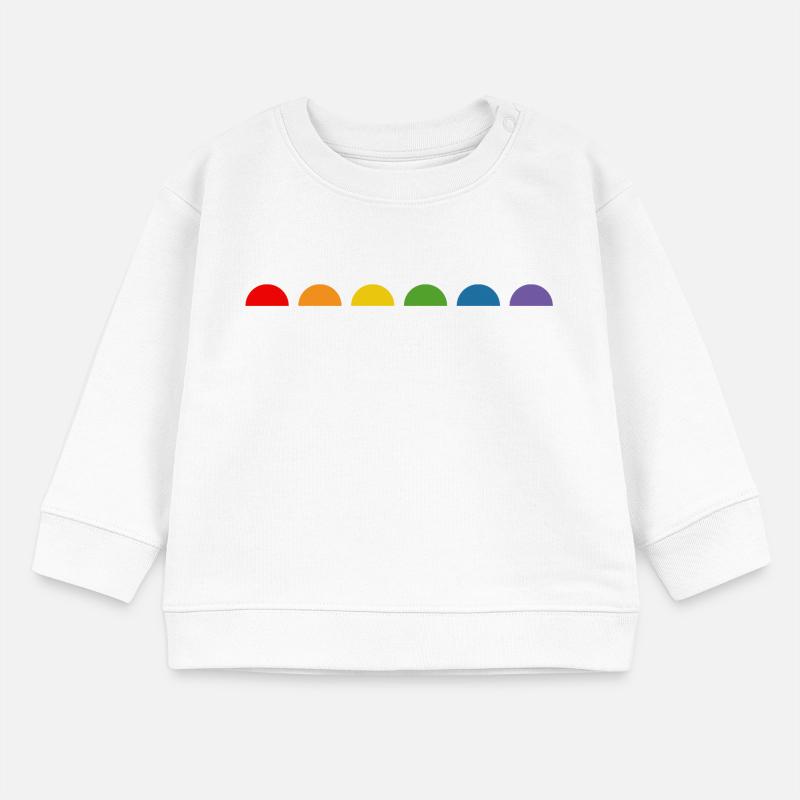 Rainbow Fun Semicircle Baby Sweatshirt by Stanley/Stella