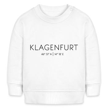 Klagenfurt am Wörthersee, Kärnten, Österreich - Baby Organic Sweatshirt Baby Changer von Stanley/Stella - Weiß - Vorne