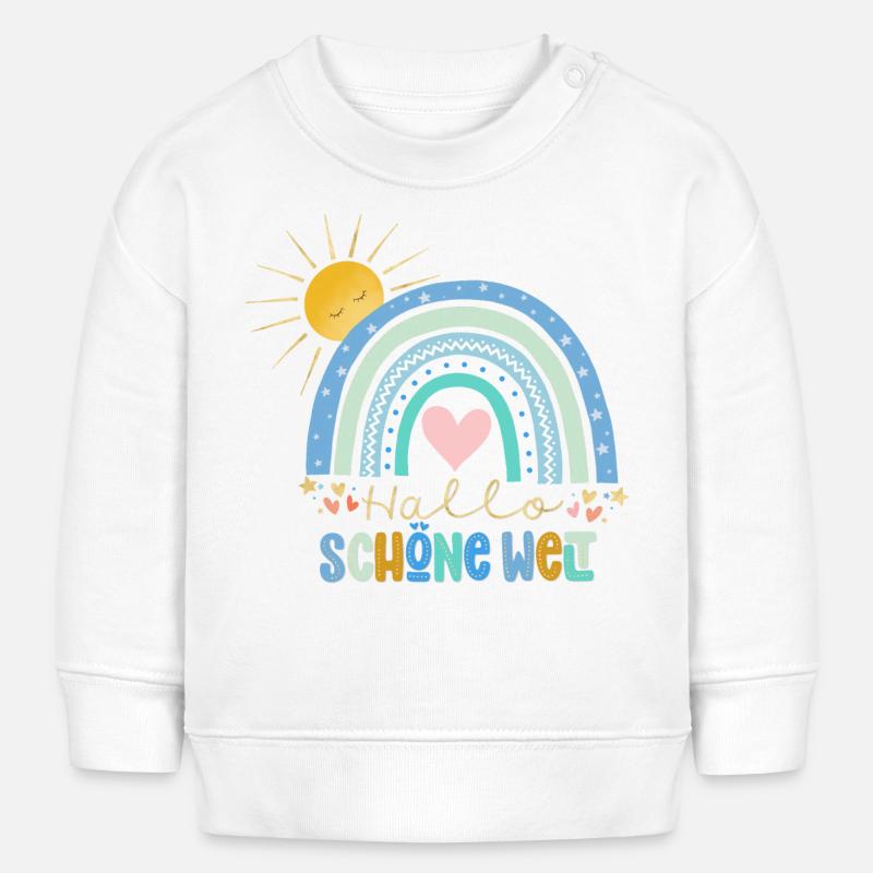 Salut tout le monde - Sweat bébé bio Stanley/Stella - blanc