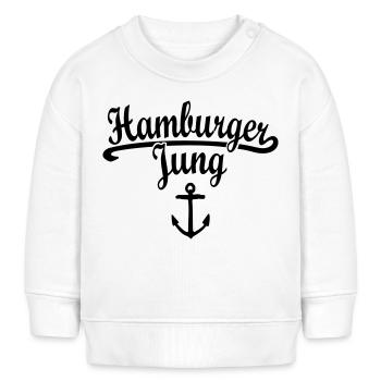 Hamburger Jung Klassik Hamburg - Baby Organic Sweatshirt Baby Changer von Stanley/Stella - Weiß - Vorne