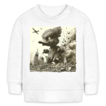 Duckling Invasion - Baby Organic Sweatshirt Baby Changer von Stanley/Stella - Weiß - Vorne