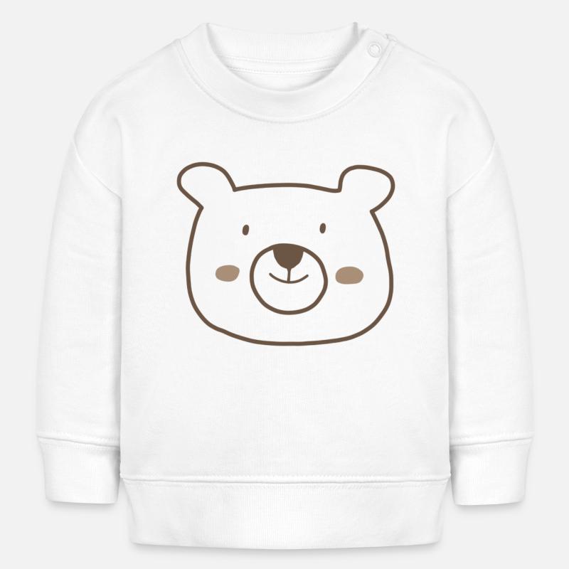 Teddy - Sweat bébé bio Stanley/Stella - blanc