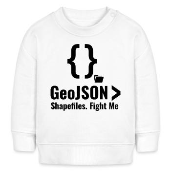 Debatte über GeoJSON-Shapefiles GIS-Datenformat - Baby Organic Sweatshirt Baby Changer von Stanley/Stella - Weiß - Vorne