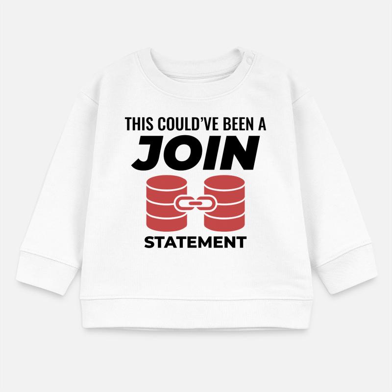 SQL Join Database, instruction de programmation des données Sweat bébé bio Stanley/Stella