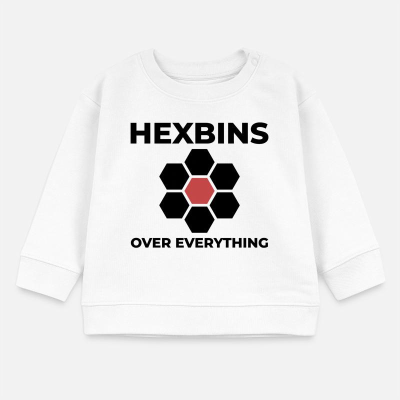Hexbins Datenvisualisierung GIS Mapping Räumlich Baby Organic Sweatshirt Baby Changer von Stanley/Stella
