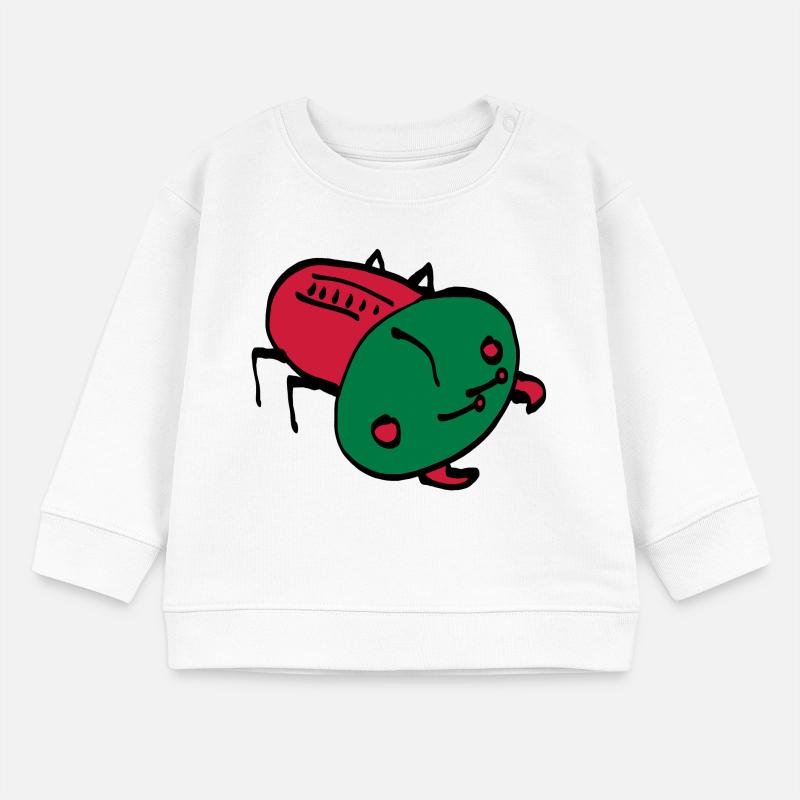 bug color VECTOR insect crawling animal Baby Sweatshirt by Stanley/Stella